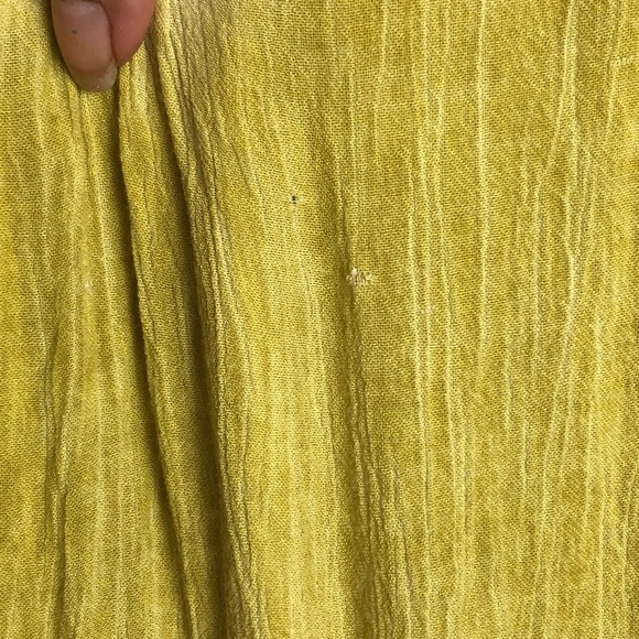 Free People Yellow Gause Acid Wash Tunic Tie Dye - Picture 7 of 7